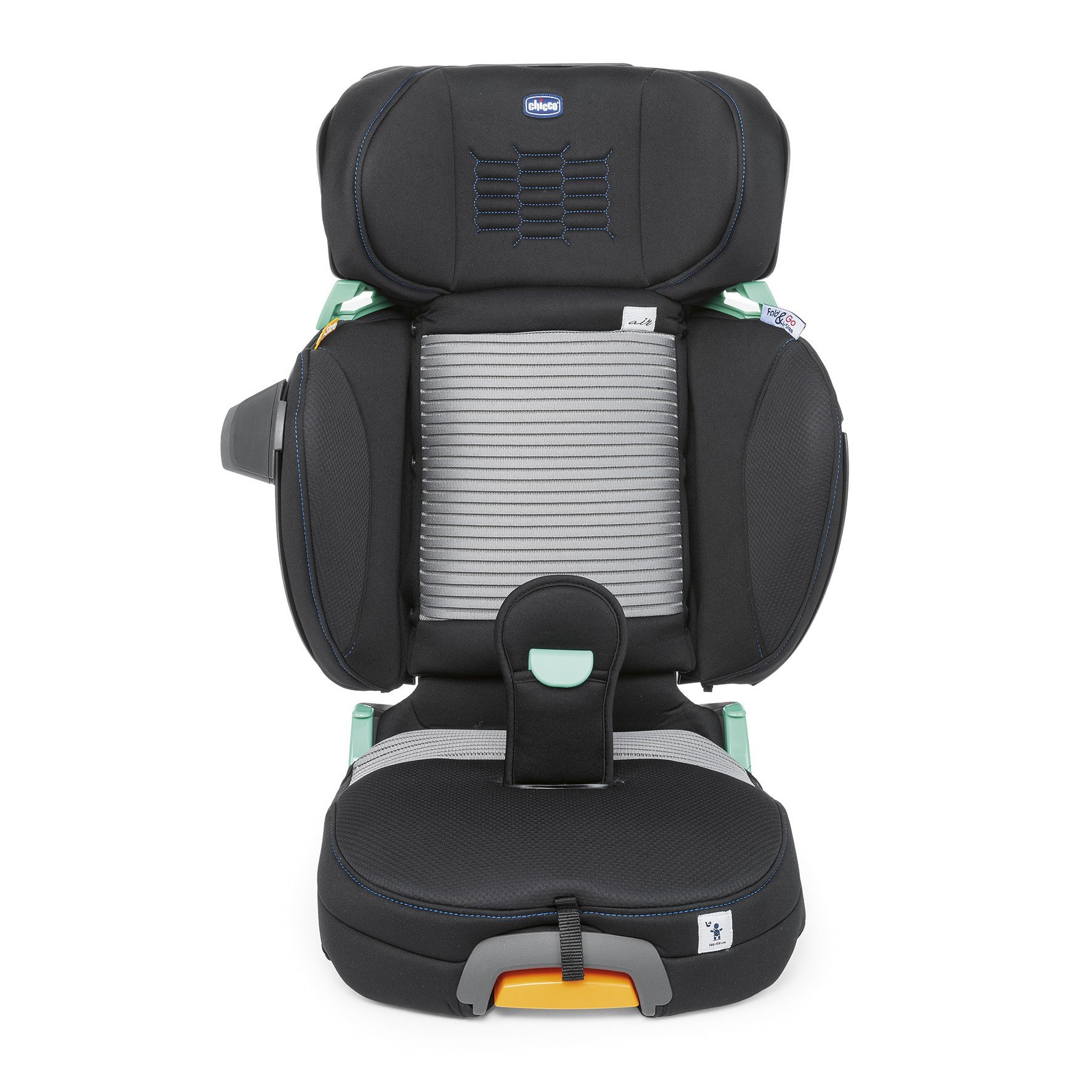 Scaun auto Chicco Fold&Go I-Size Air BlackAIR, 100-150cm, 3-12ani