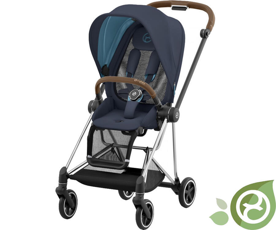 Carucior  Cybex Mios cadru Chrome Brown, Dark navy blue