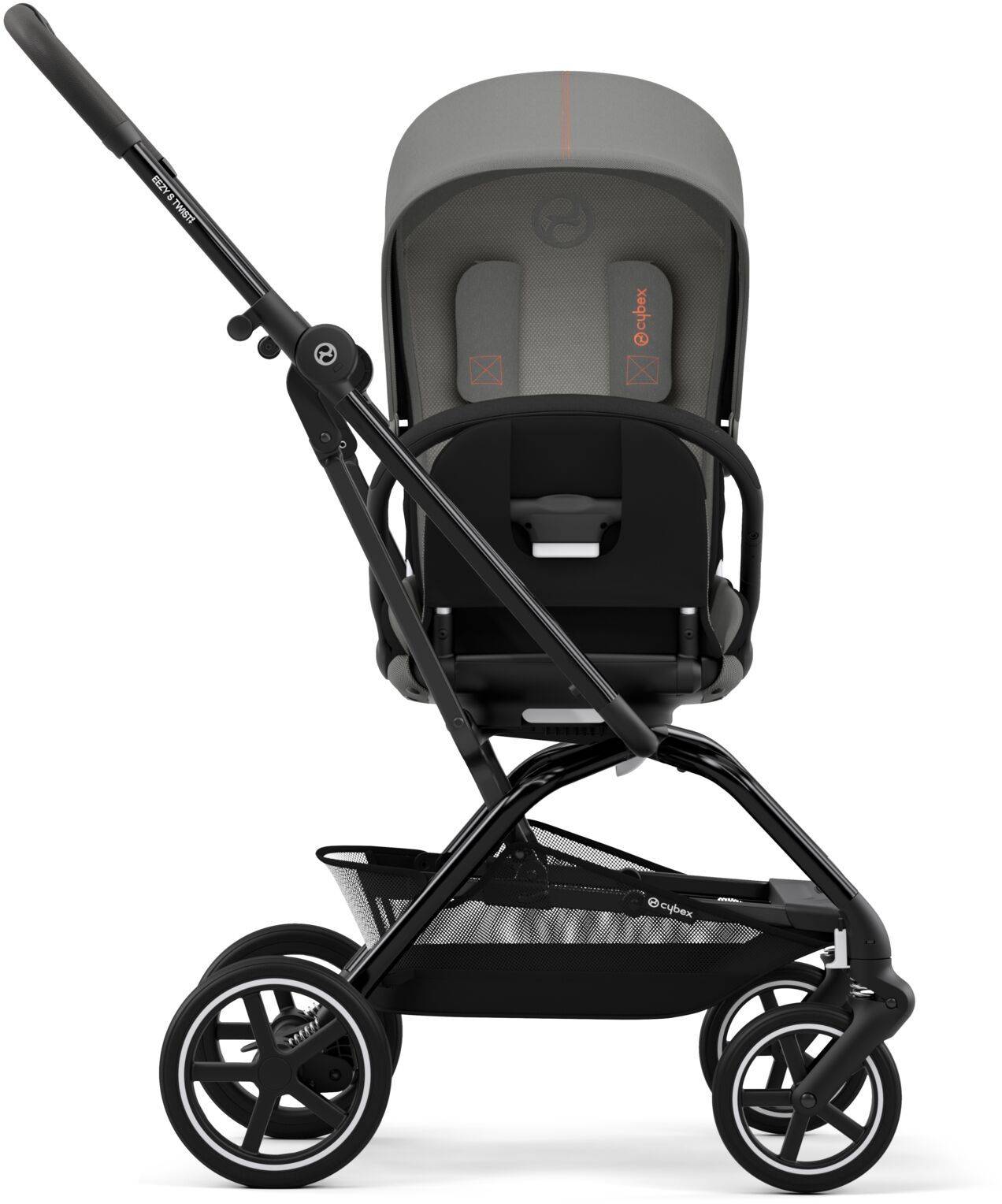 Carucior rotativ 360 pentru nou nascut Cybex Eezy S Twist Plus 2 Lava Grey