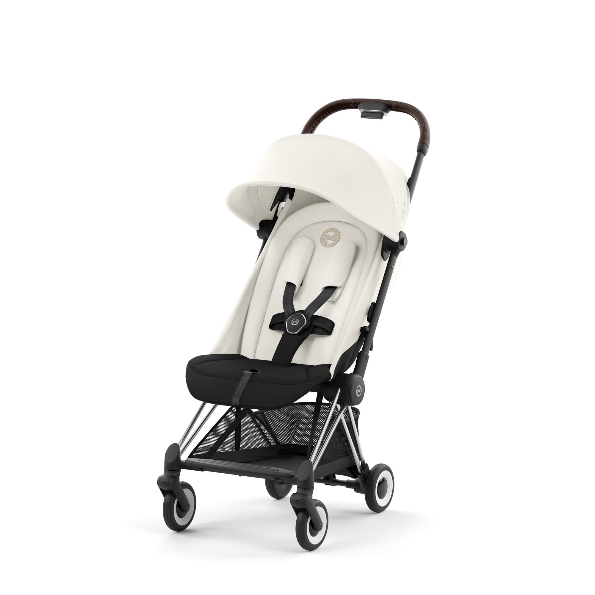 Cybex Carucior ultracompact Coya, Of White cadru Dark Brown