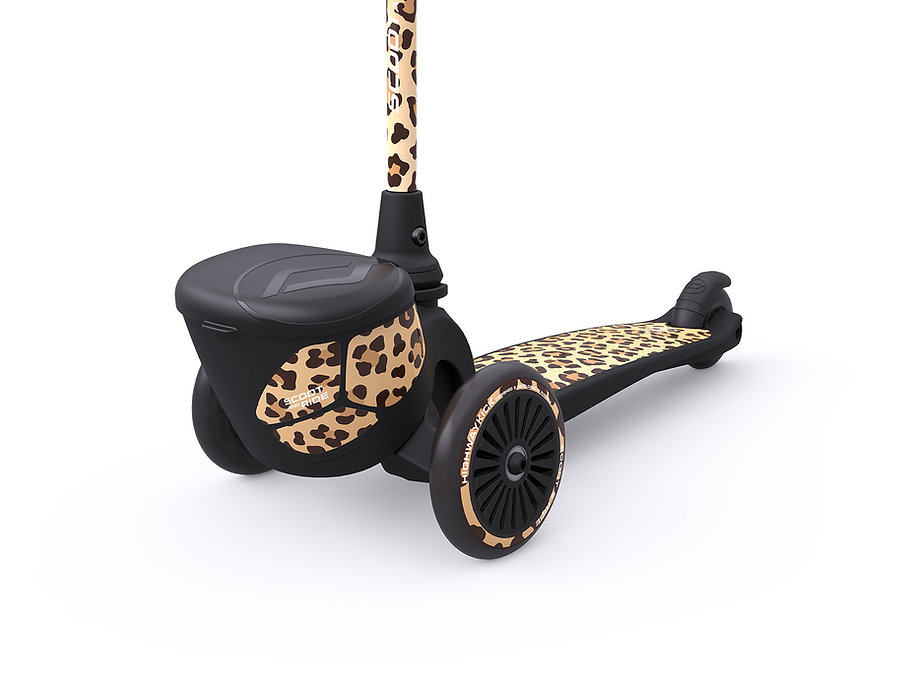 Trotineta pliabila Scoot&Ride HighwayKick 2 Lifestyle , 2 ani +, Leopard