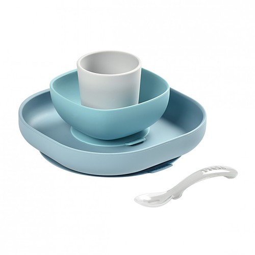 Set de masa Beaba silicon 4 piese - Jungle