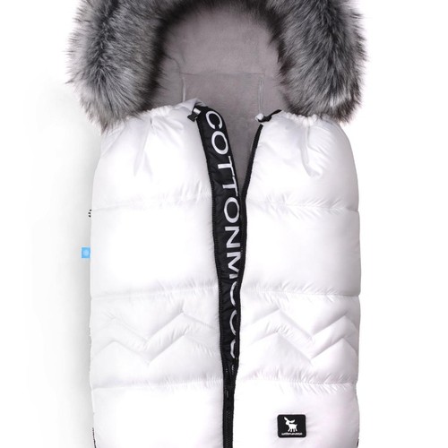Sac de iarna pentru carucior 0-36 luni Noorth Cottonmoose - Alb