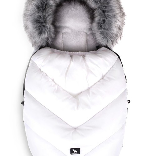Sac de iarna pentru carucior 0-36 luni Moose Cottonmoose - Alb
