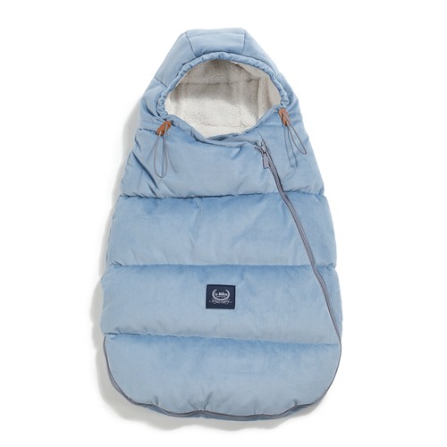 Husă de iarnă pentru cărucior LaMillou Baby Velvet Collection   Wind Blue