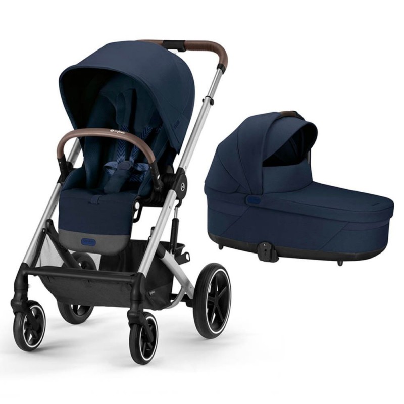 Carucior 2 in 1 Cybex Balios S Lux Ocean Blue cadru aluminiu New*