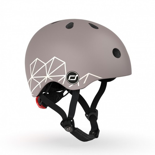 Casca de protectie pentru copii, cu sistem de reglare, Scoot & Ride Ash, XXS-S, 1 an+