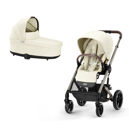 Carucior  2 in 1 Cybex Balios S Lux Seashell Beige cadru taupe New*