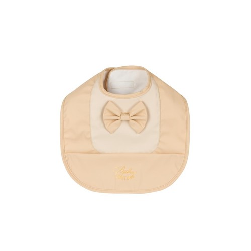 Baveta pentru bebelusi/copii, Bjallra of Sweden, Bow Beige