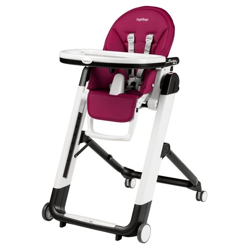 Scaun de masa 2 in 1 Siesta Follow Me Peg Perego, Berry, 0 - 36 luni,