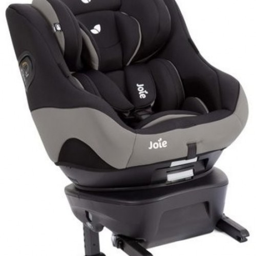 Scaun auto rotativ cu isofix Joie Spin Safe Black Pepper, 0-18 kg