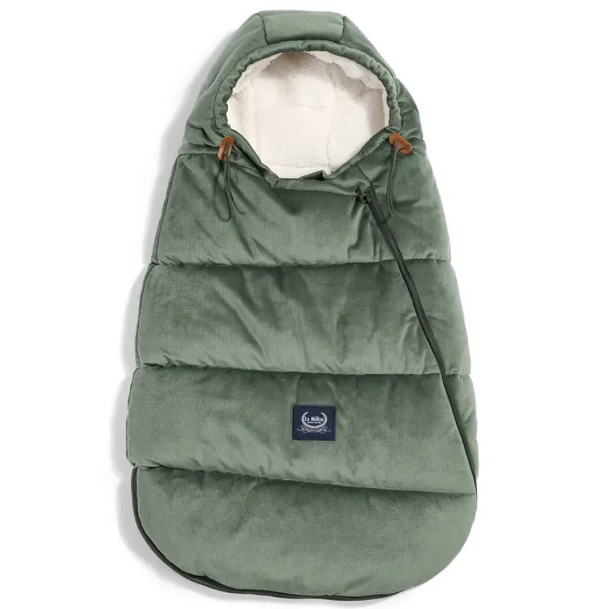 Husă de iarnă pentru cărucior LaMillou Baby Velvet Collection Khaki