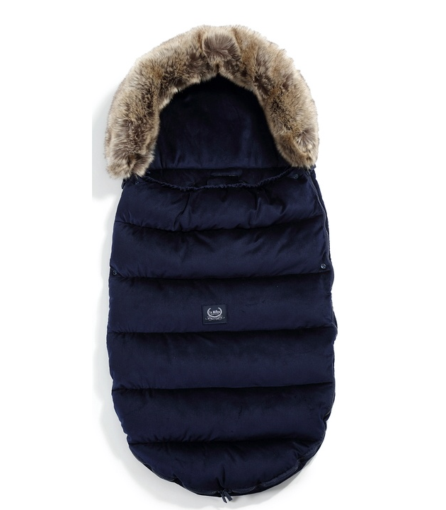 Husă de iarnă pentru cărucior La Millou Uni Velvet Collection Royal Navy