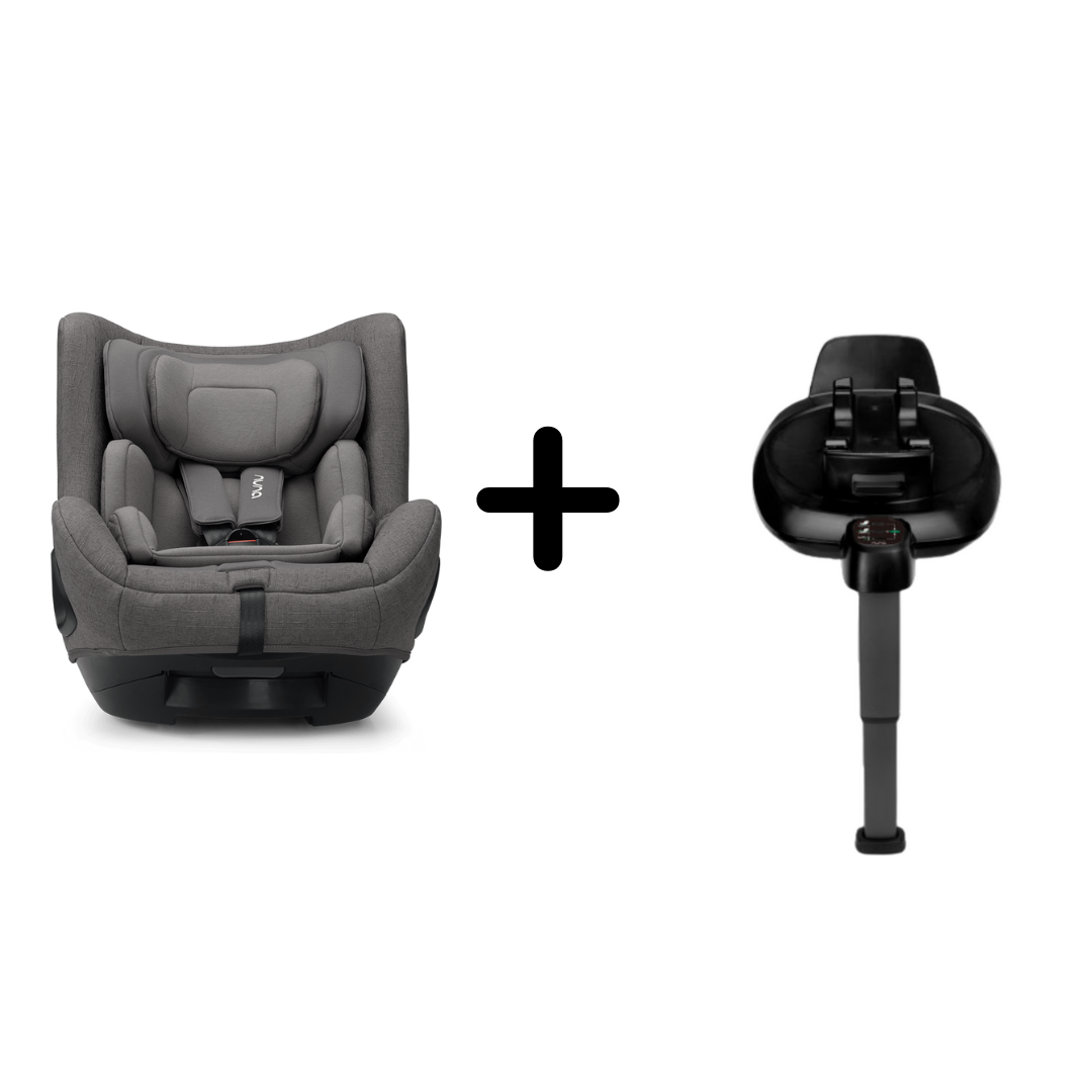 Scaun auto rotativ i-Size Nuna TODL Next Granite, 40-105 cm + Baza isofix Next