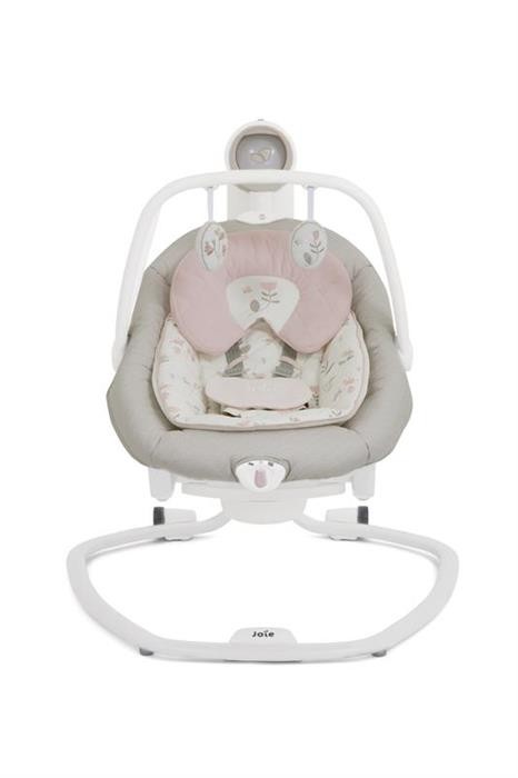 Leagan si balansoar rotativ Joie Serina 2 in 1 Flowers Forever, cu conectare la priza